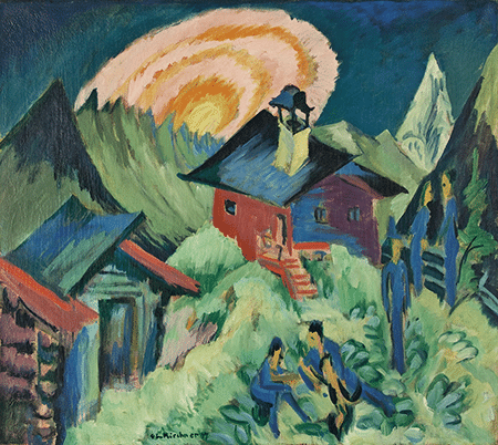 Ernst Ludwig Kirchner, Rising Moon in the Stafelalp, 1917